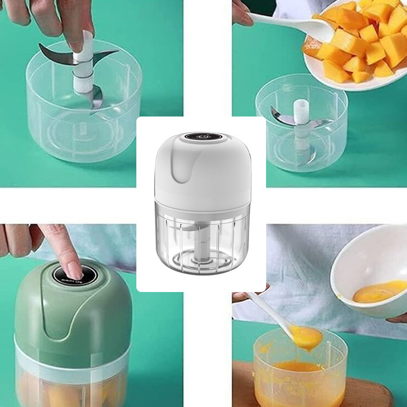 USB Rechargeable Electric Garlic Chopper and Mini Food Processor