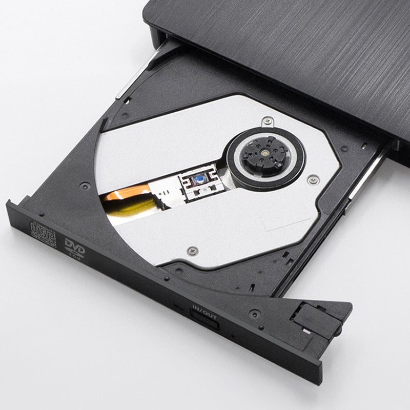 Portable External CD DVD Player with USB Compatibility