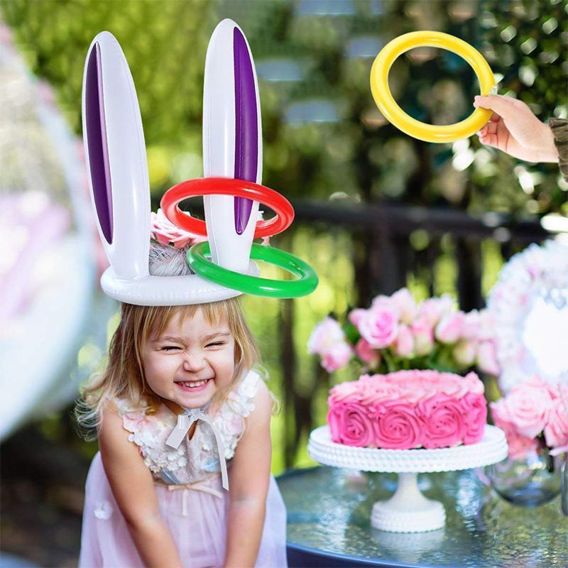Inflatable Christmas Reindeer Ring Toss Game