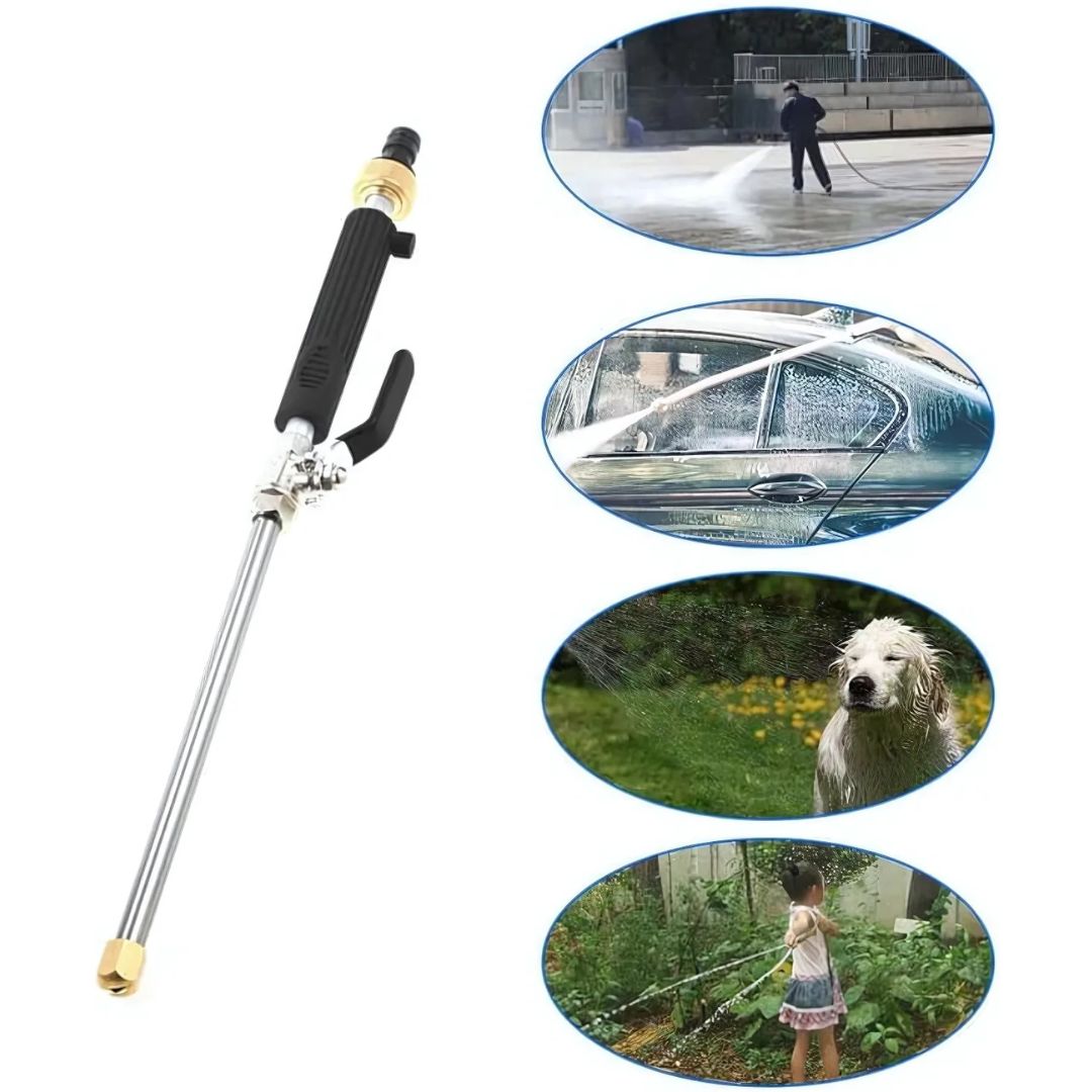 Pressure Gun for Garden Hose with Adjustable Spray Nozzle
