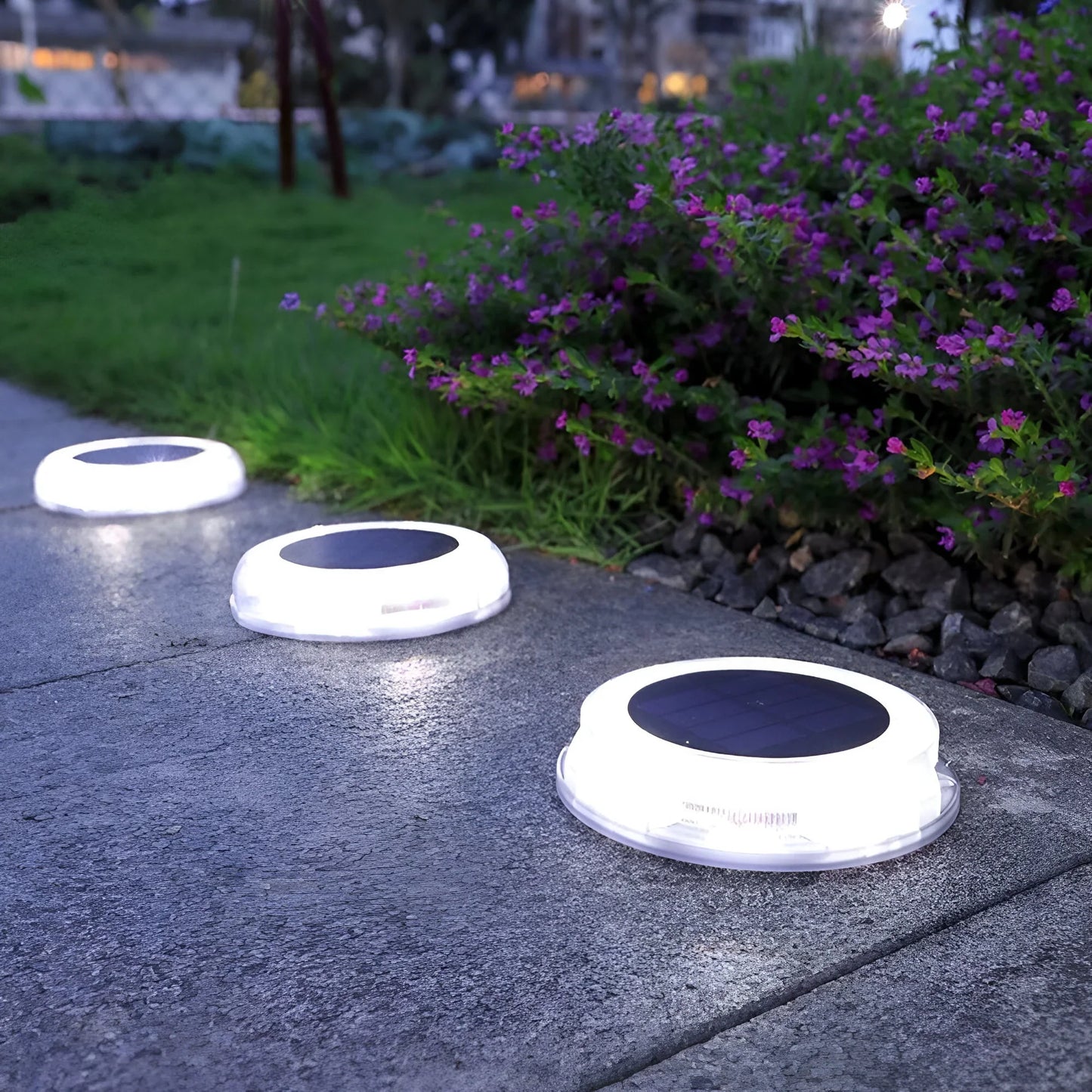 Solar-Powered Weatherproof Garden Light with Automatic Dusk to Dawn Sensor