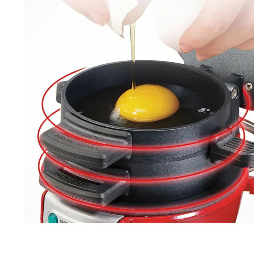 Manual Multifunctional Burger Press with Non-Stick Surface