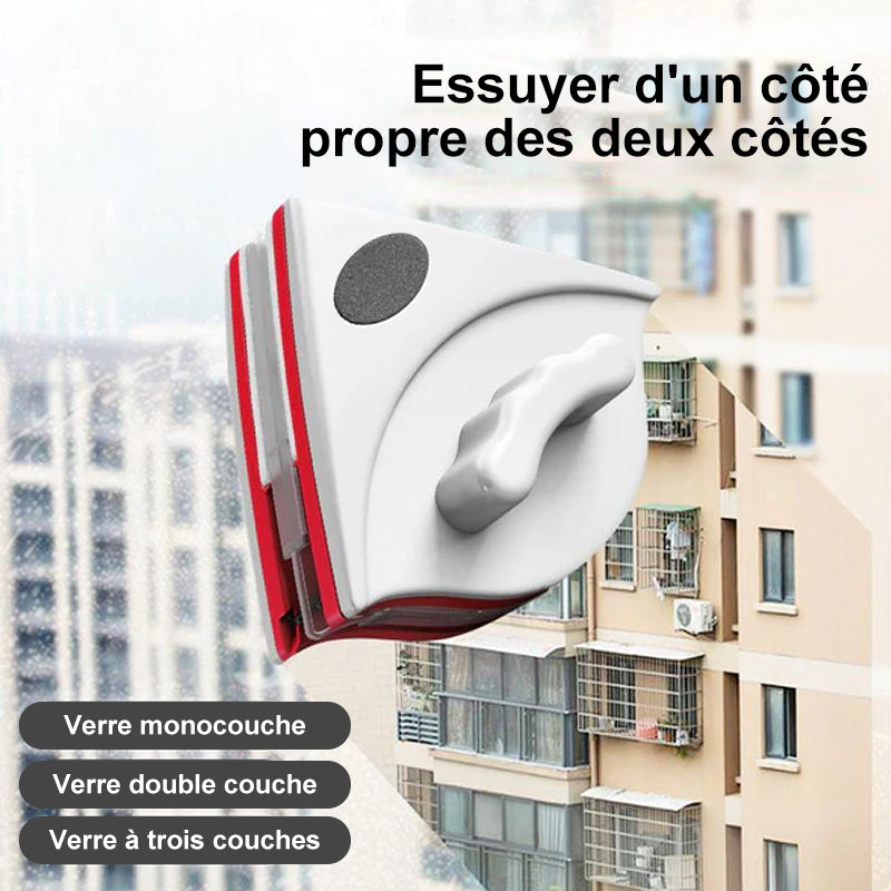 Magnetic Double-Sided Window Cleaner with Safety Cord