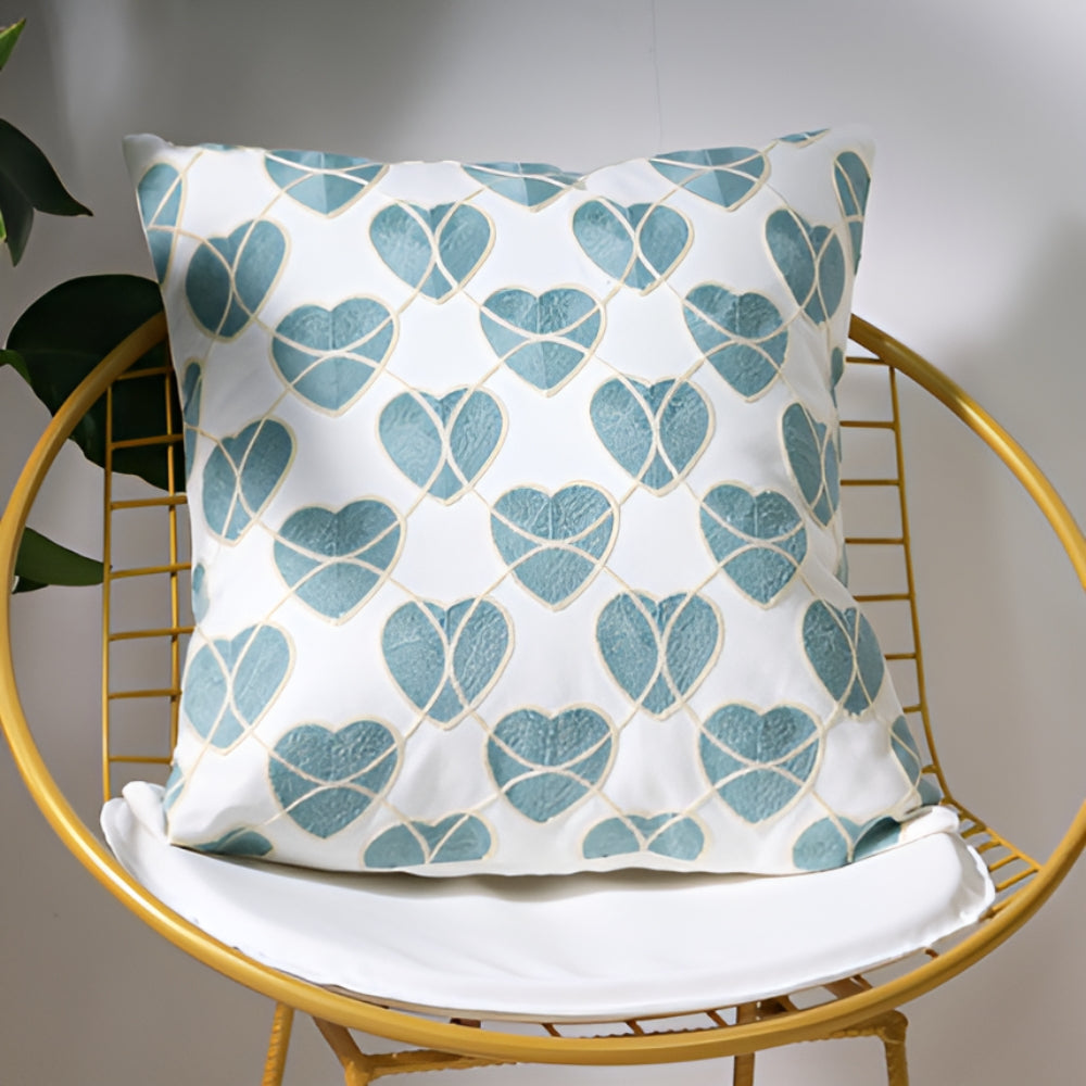 Ocean Treasures Embroidered Coastal Cushion Cover