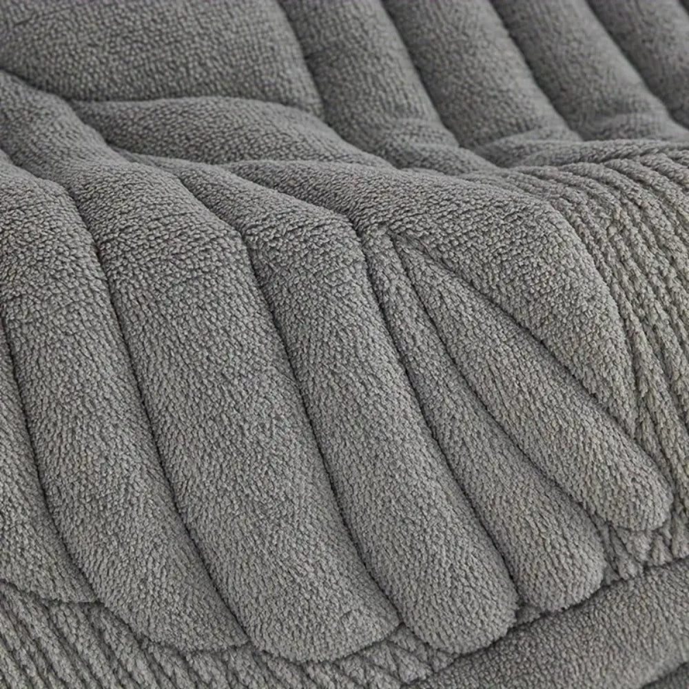 Verdant Leaf Pattern Recliner Slipcover