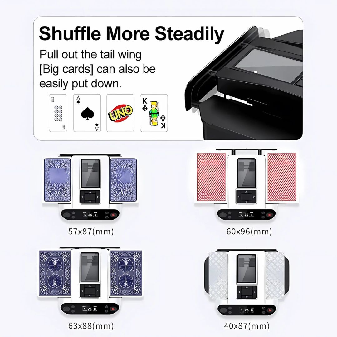 Automatic Card Shuffling and Dealing Machine for Up to 12 Players