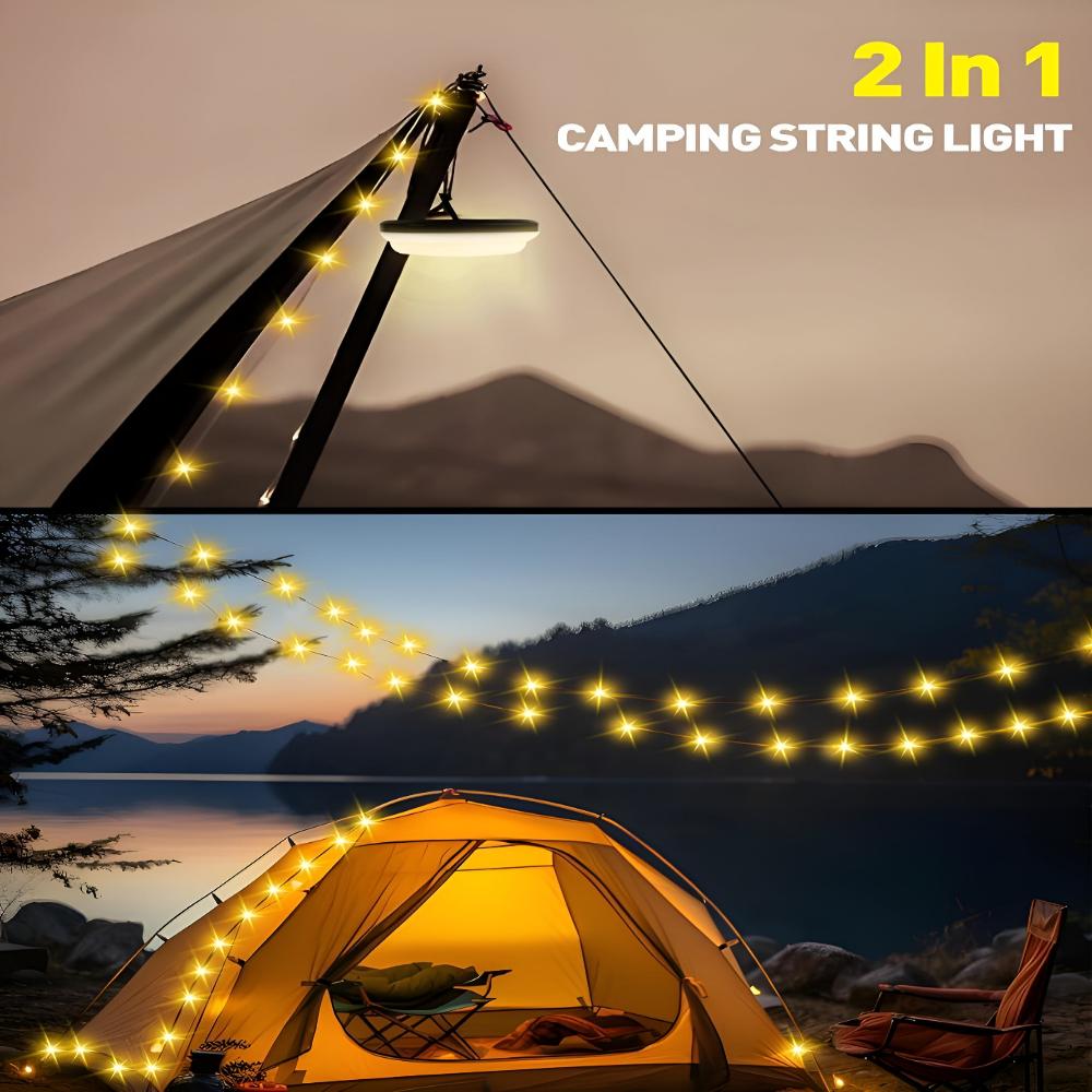 USB Rechargeable Waterproof Camping String Lights
