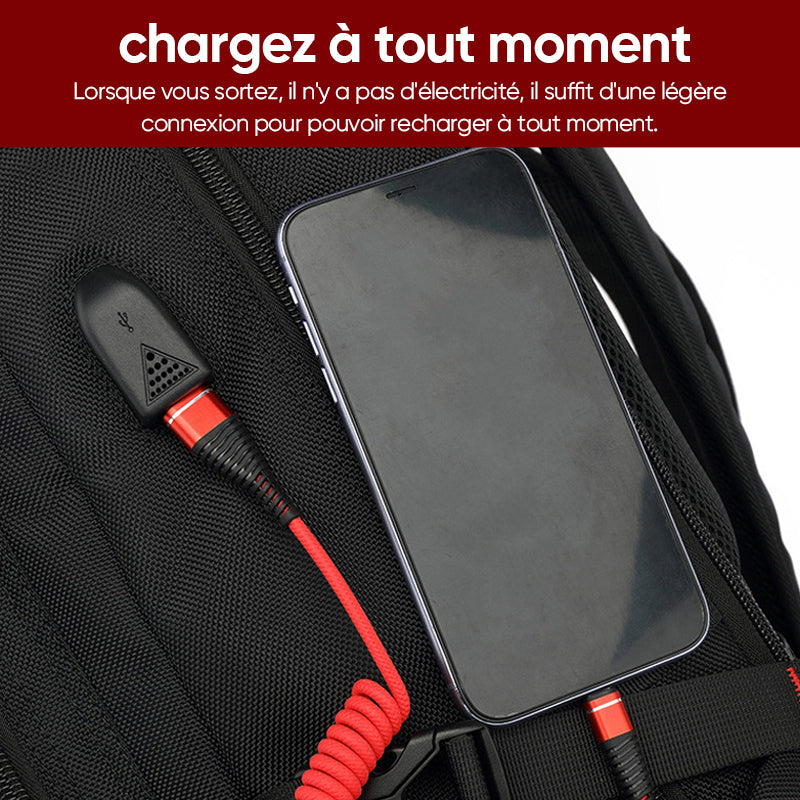 Large Capacity Waterproof Laptop Backpack with USB Charging Port