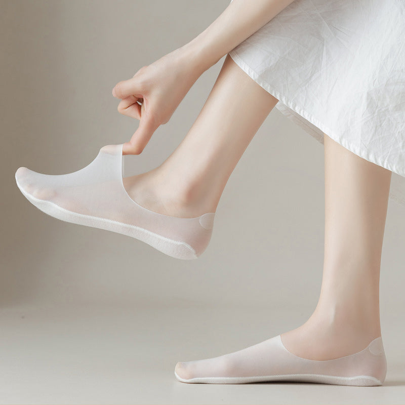 Breathable Invisible Ice Silk Ankle Socks