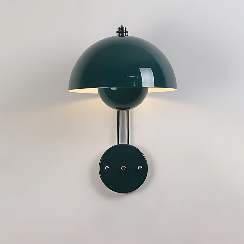 Mushroom-Shaped Metal LED Wall Light