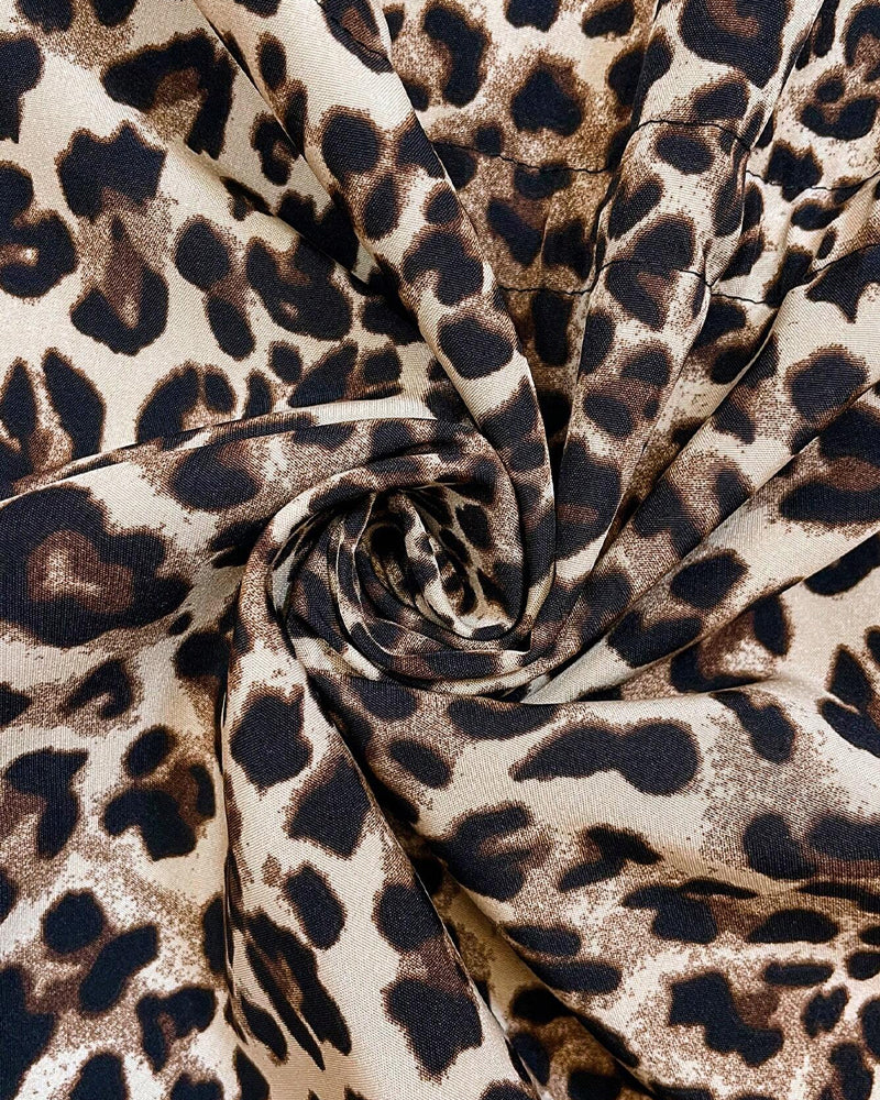 Reversible Leopard Print Jacket with Hood for Women