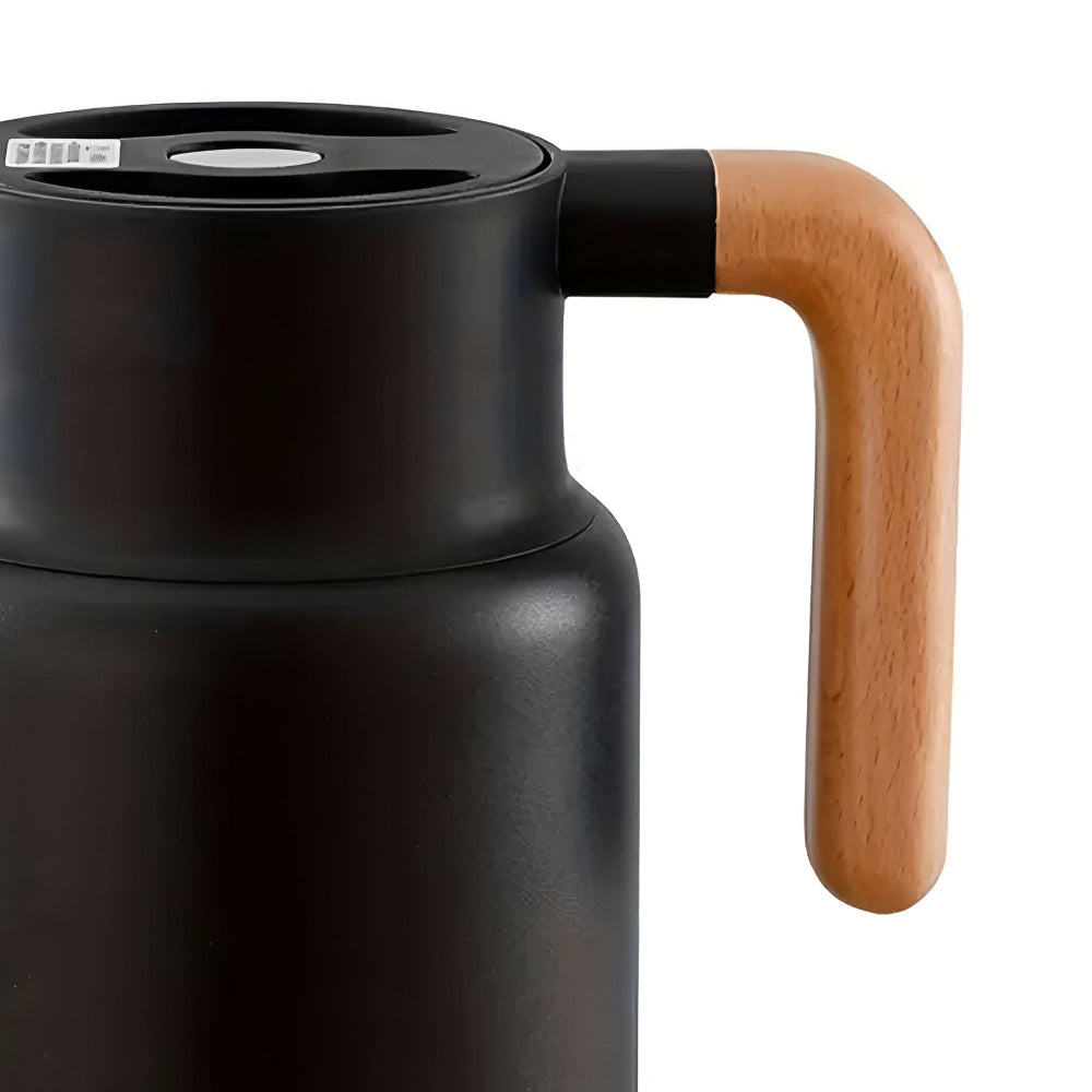 Premium Insulated Wooden Handle Carafe 1.3L