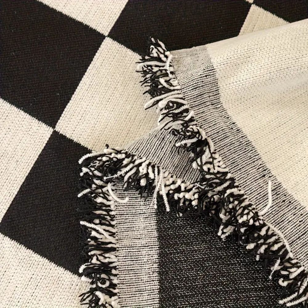 Checkerboard Chenille Anti-Scratch Sofa Cover
