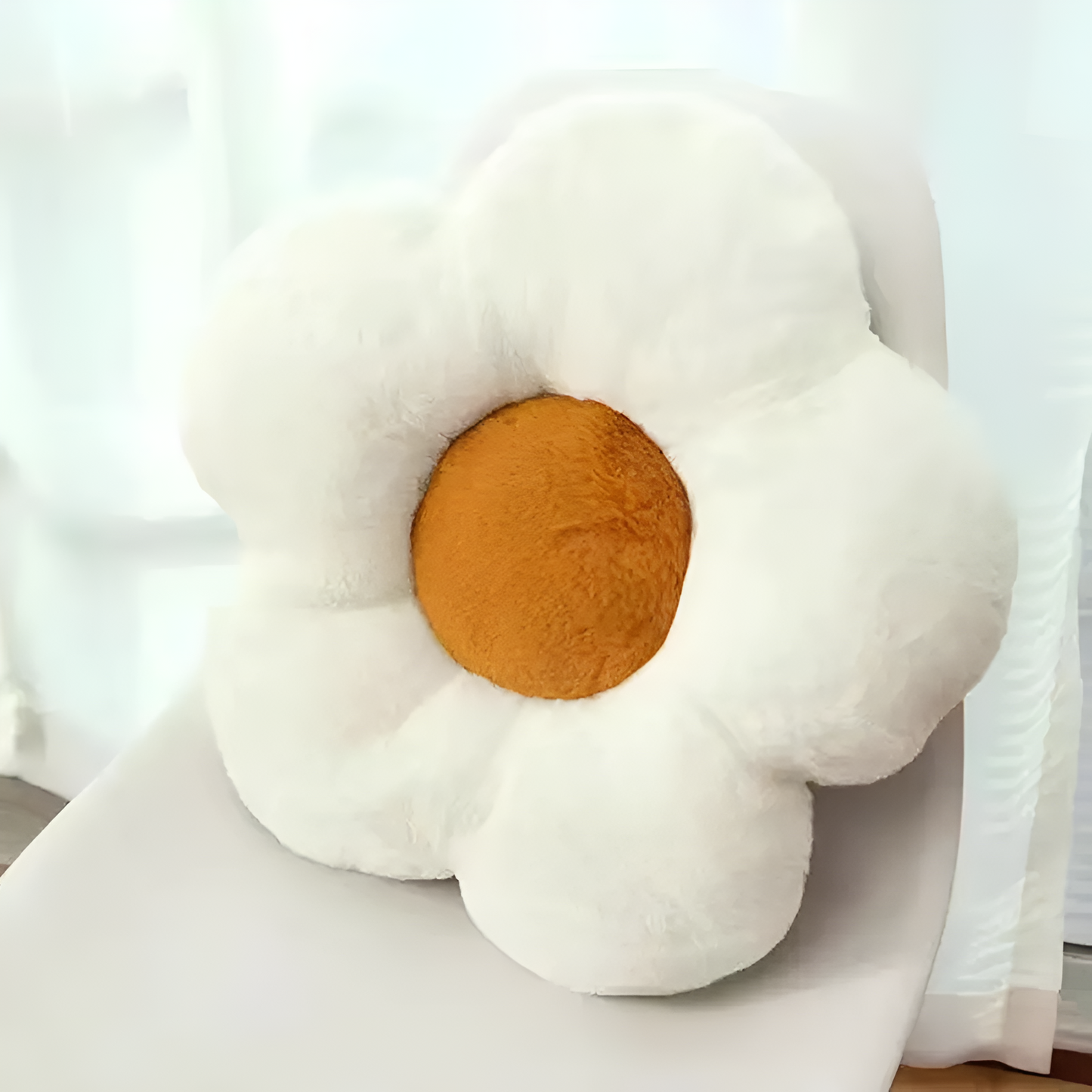 Plush Flower-Shaped Seating Cushion