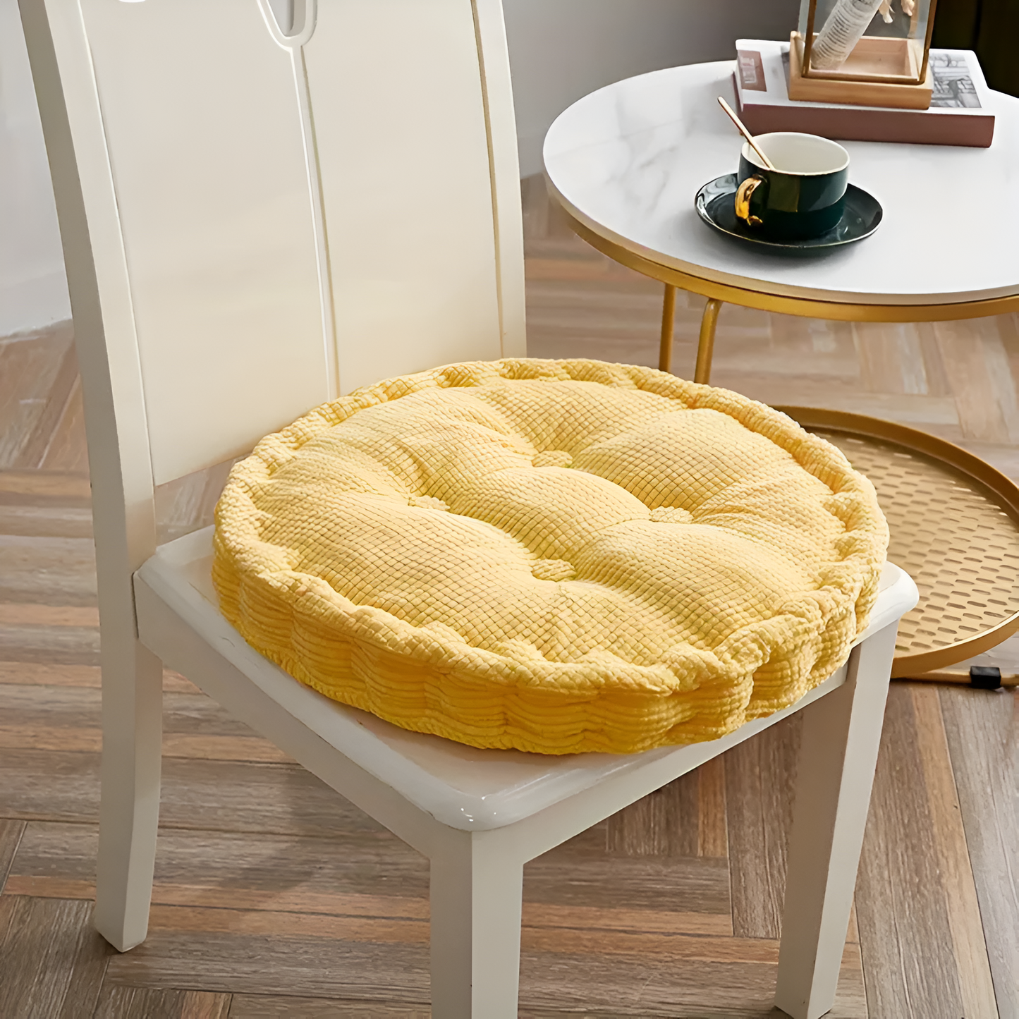 Stackable Soft Corduroy Chair Cushions