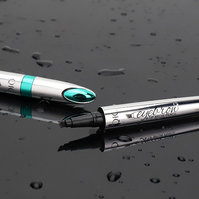 3D Waterproof Microblading Eyebrow Pencil with 4-Tip Design