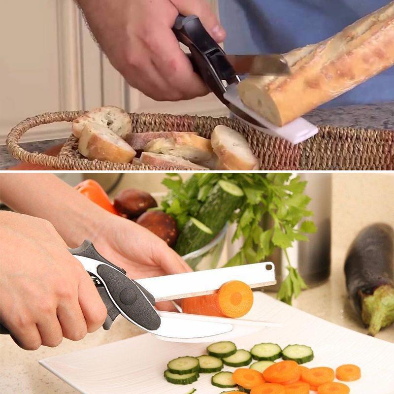 Versatile Stainless Steel Kitchen Scissors with Comfortable Grip