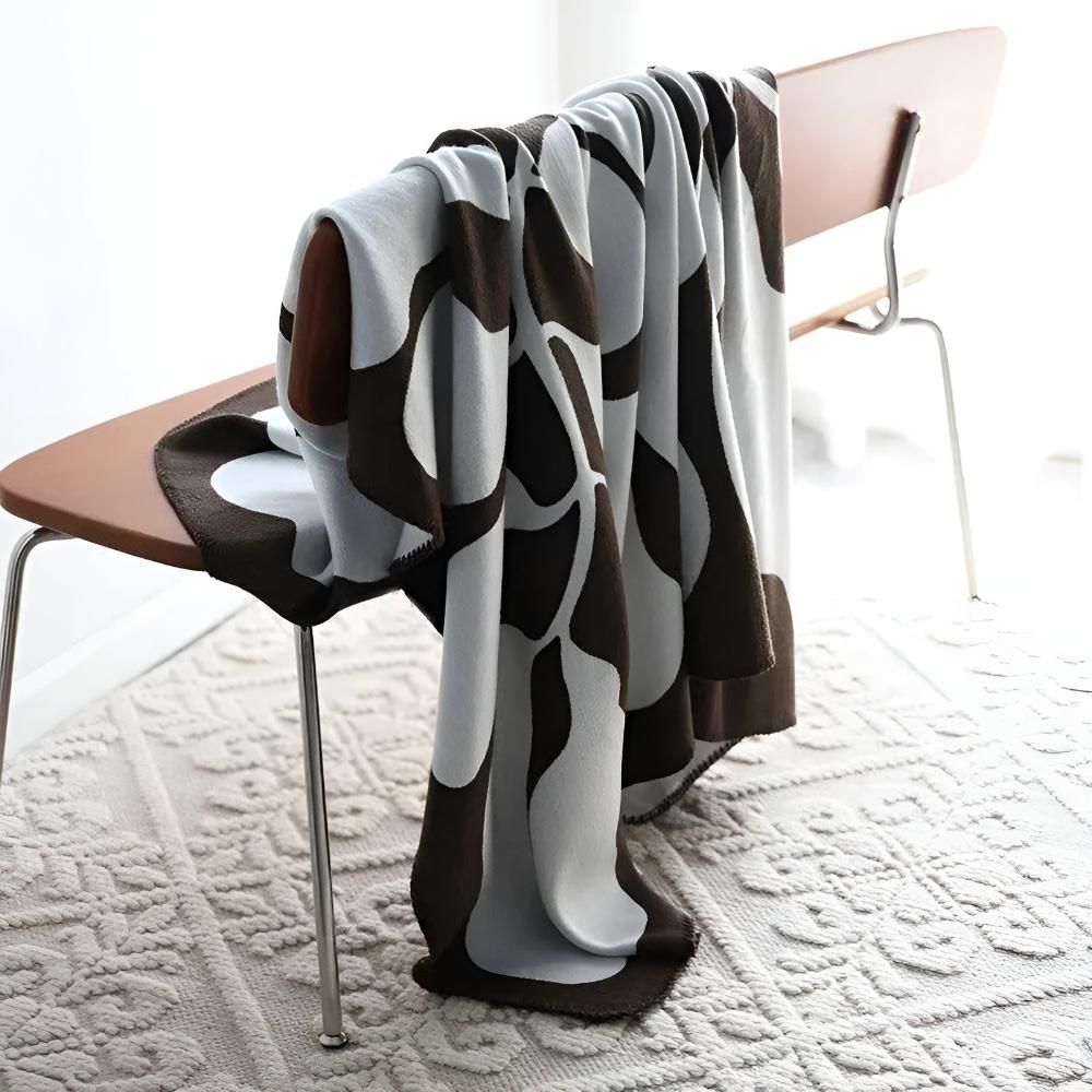 Abstract Pattern Acrylic Throw Blanket