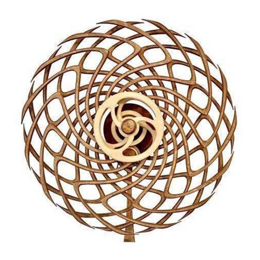 Handmade Kinetic Wooden Sculpture - Boomerang or Vice Versa Design