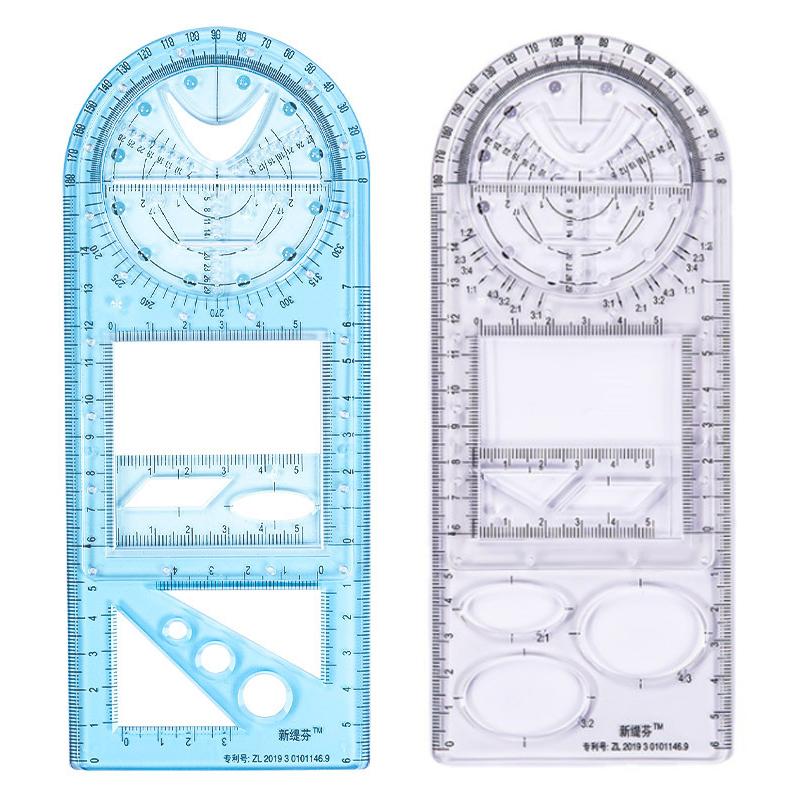Multifunctional Transparent Geometric Ruler