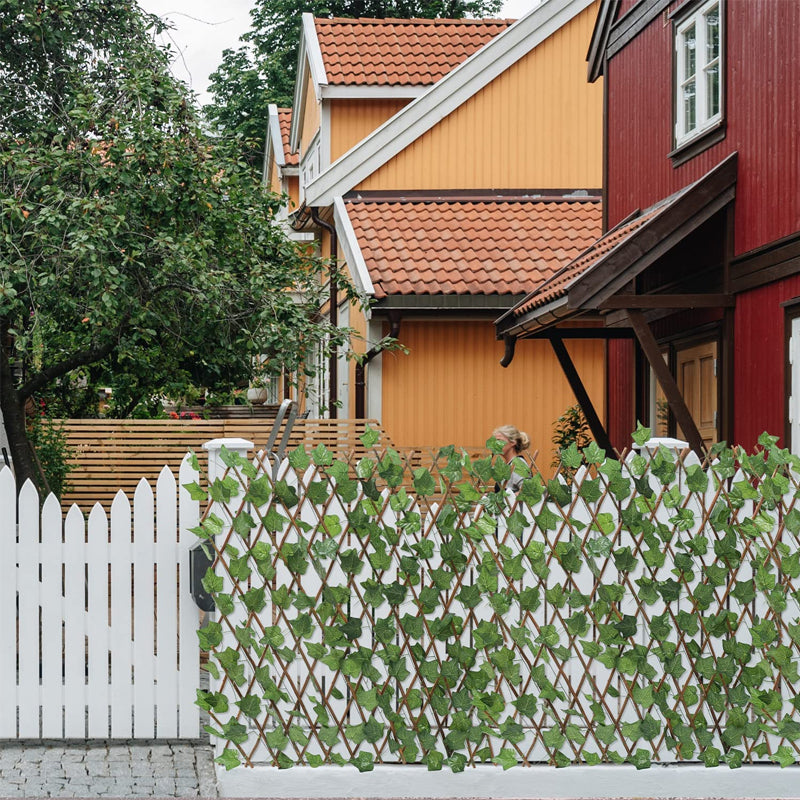 Expandable Artificial Ivy Privacy Fence Panel