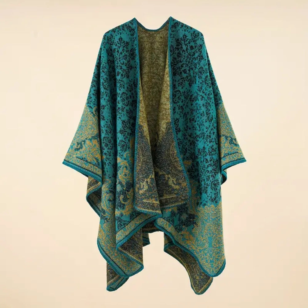 Baroque Jacquard Warm Blanket Shawl