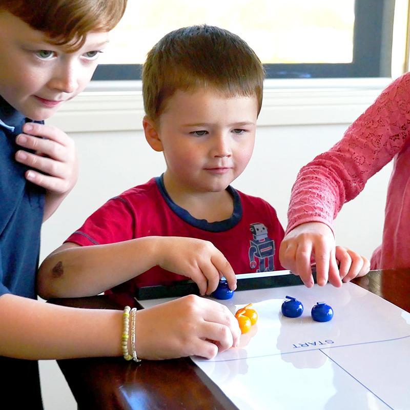 Mini Table Curling Game for Family Fun