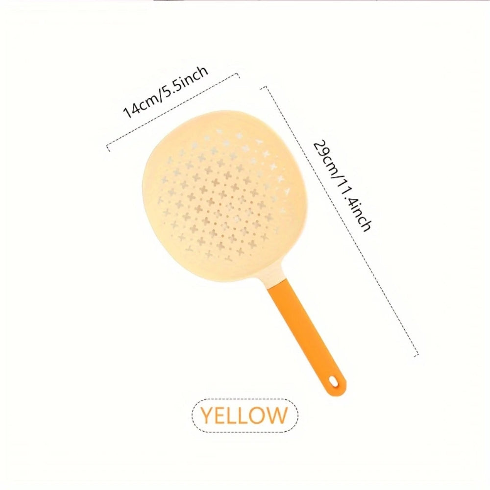 Heat-Resistant Plastic Colander Spoon with Long Handle