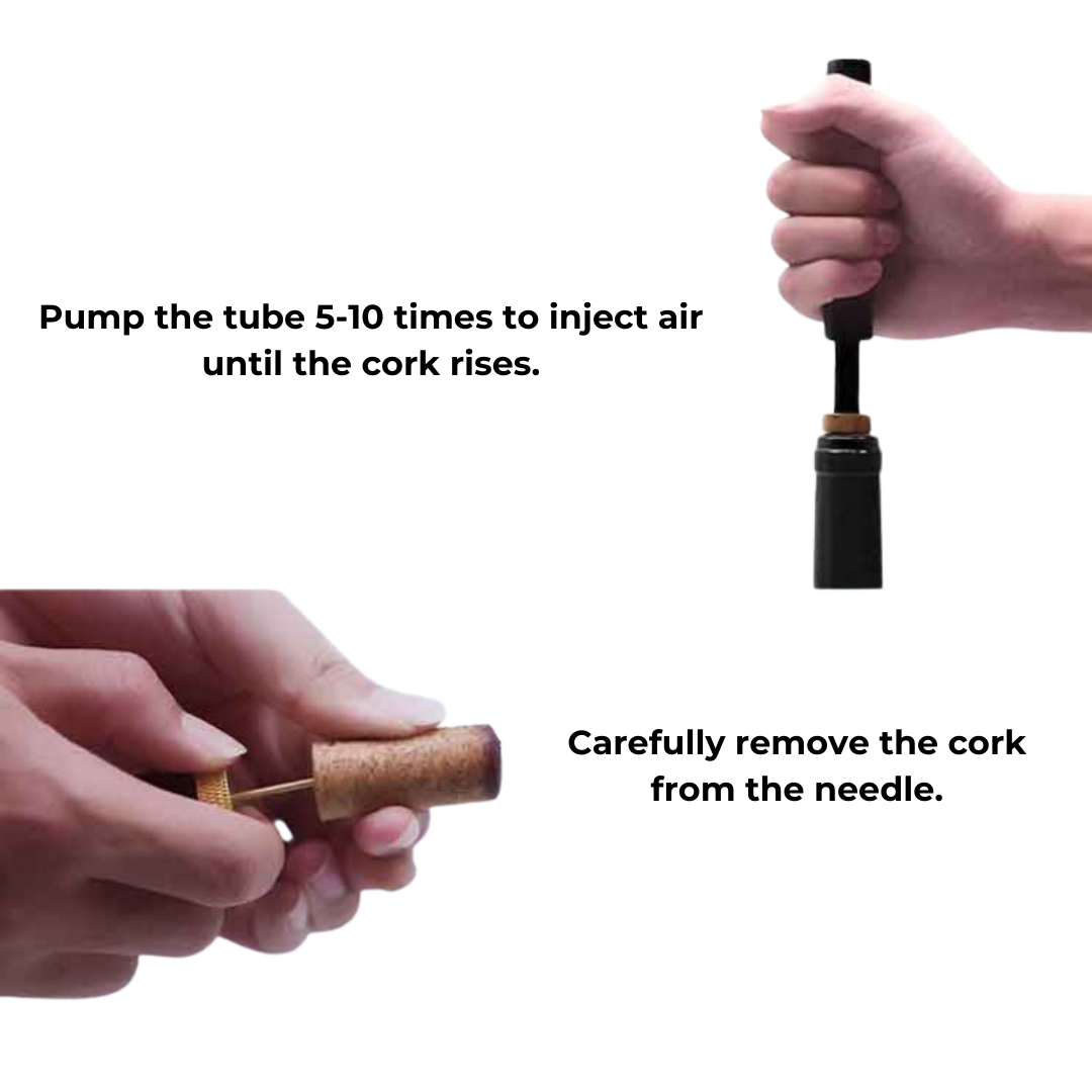 Air Pressure Wine Opener – Stainless Steel Ergonomic Design