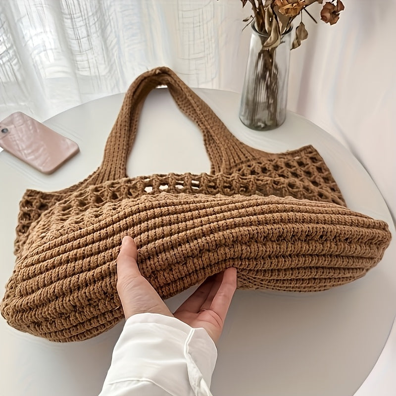 Large Open Mesh Beach Tote Bag for Women