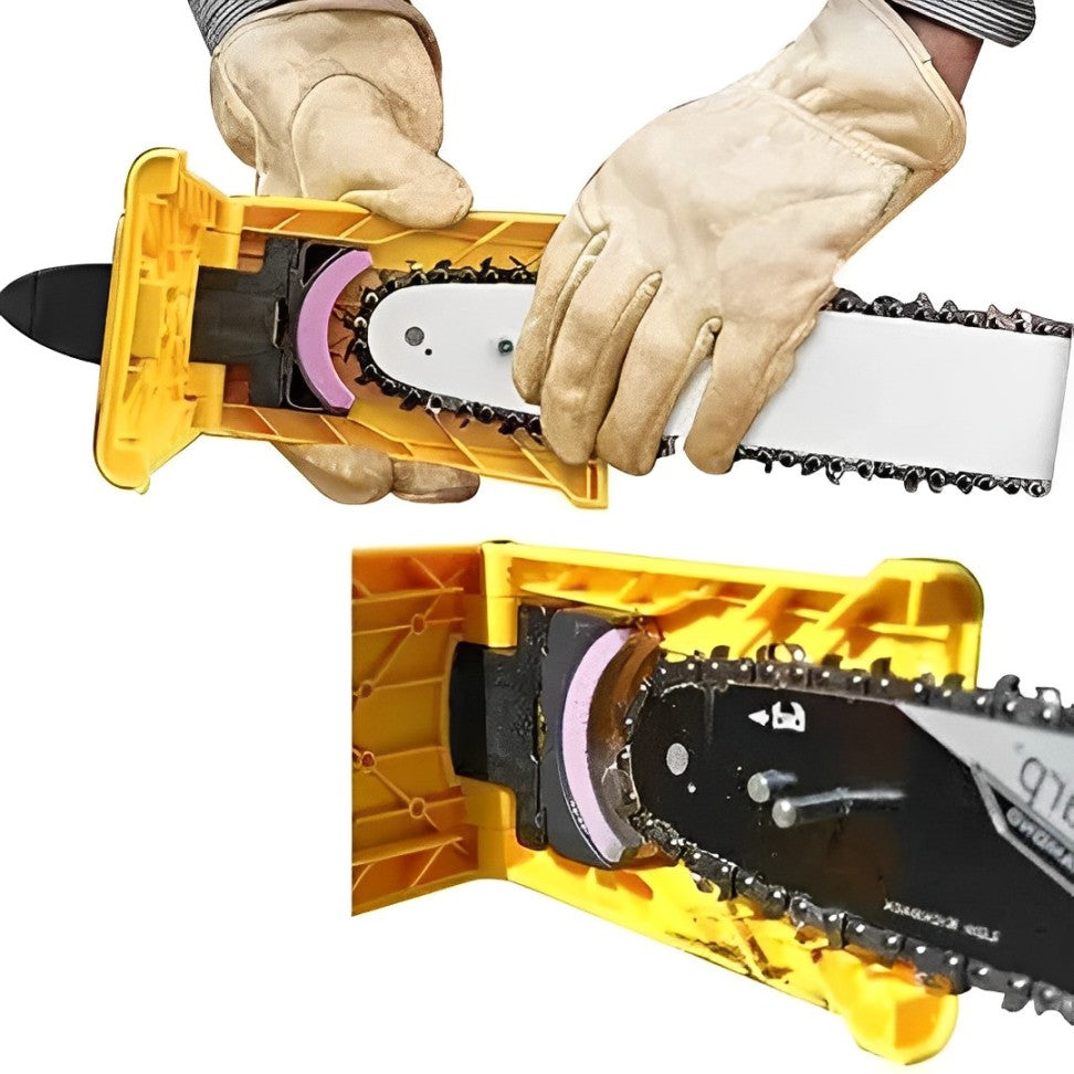 Chainsaw Chain Sharpener with Quick Sharpening Attachment