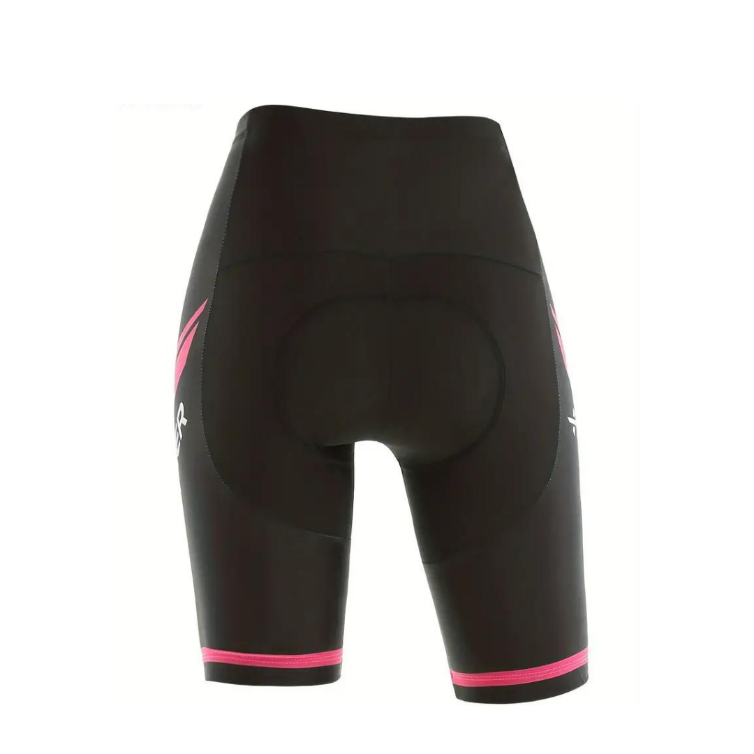 Women's Fitted Cycling Shorts with Breathable Stretch Fabric and Soft Padding