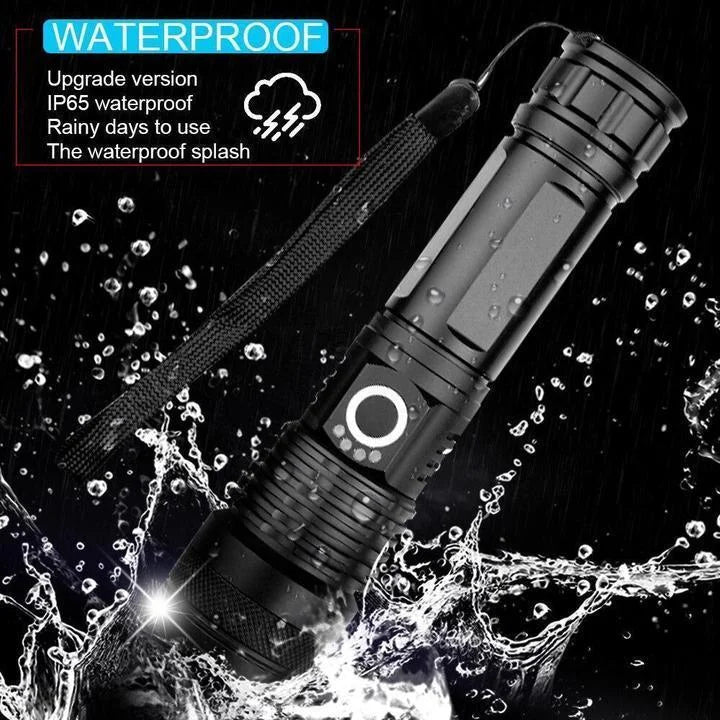 90000 Lumens Rechargeable XHP50.2 LED Flashlight