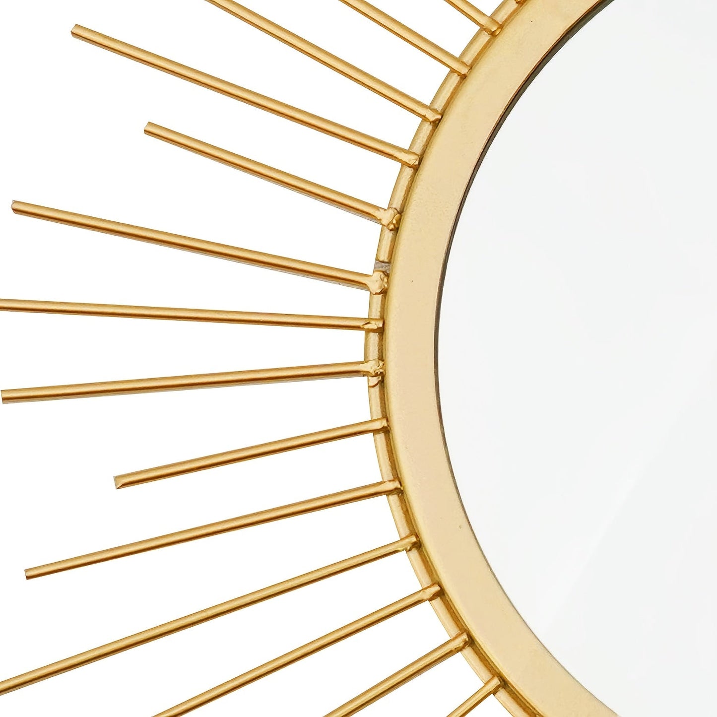 Vintage Sunflower Gold Wall Mirror 11.8 Inch