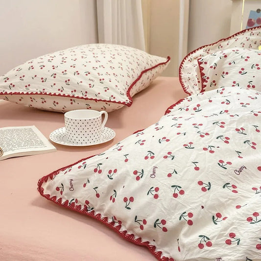 Floral Duvet Cover Bedding Set with Pillowcases