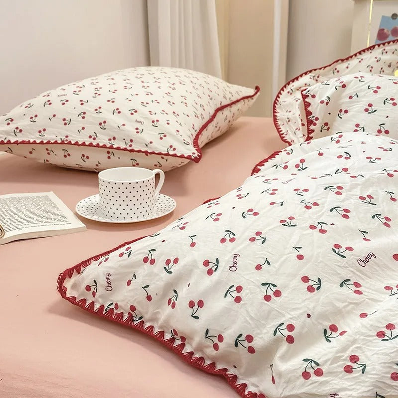 Floral Duvet Cover Bedding Set with Pillowcases
