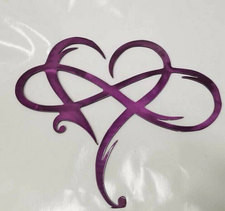 Infinity Heart Metal Wall Art Decoration