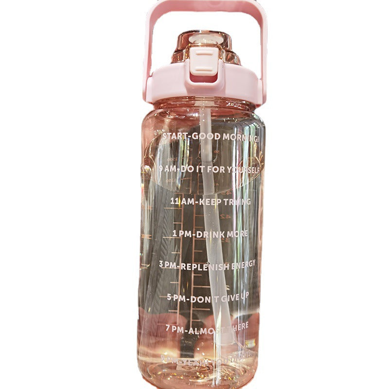 Large 67 oz Plastic Water Bottle - Japanese Design, Eco-Friendly, Solid Color