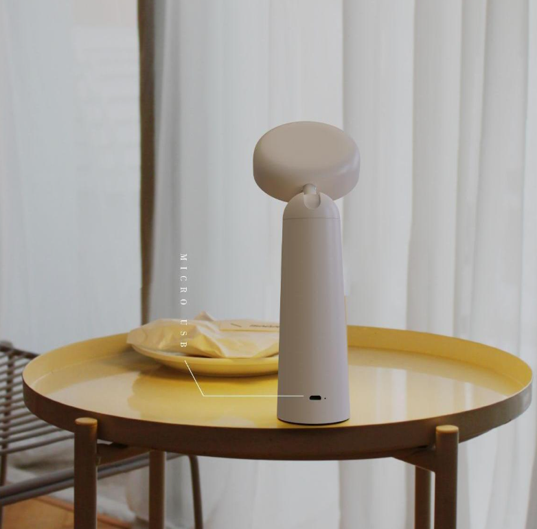 Rechargeable LED Mushroom Portable Table Lamp