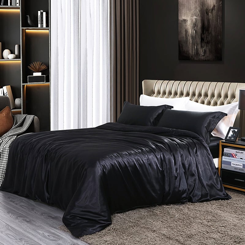 Pure Mulberry Silk Bedding Set - 25 Momme Luxury 4 Piece