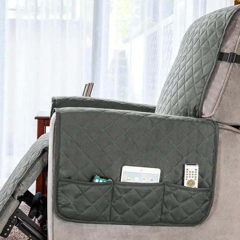 Microfiber Armchair Cover with Anti-Slip Protection and Water Resistance