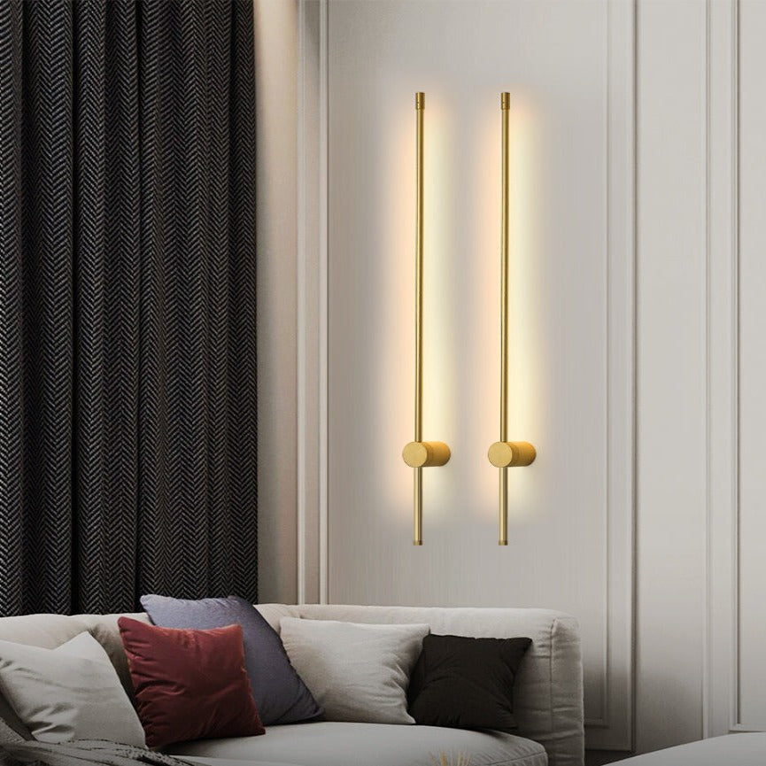 Modern Minimalist Wall Sconce Lamp in Aluminum with Integrated LED