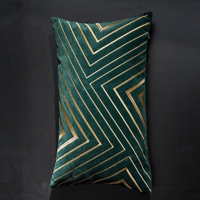 Luxurious Velvet Geometric Pillowcases - Elegant Home Decor