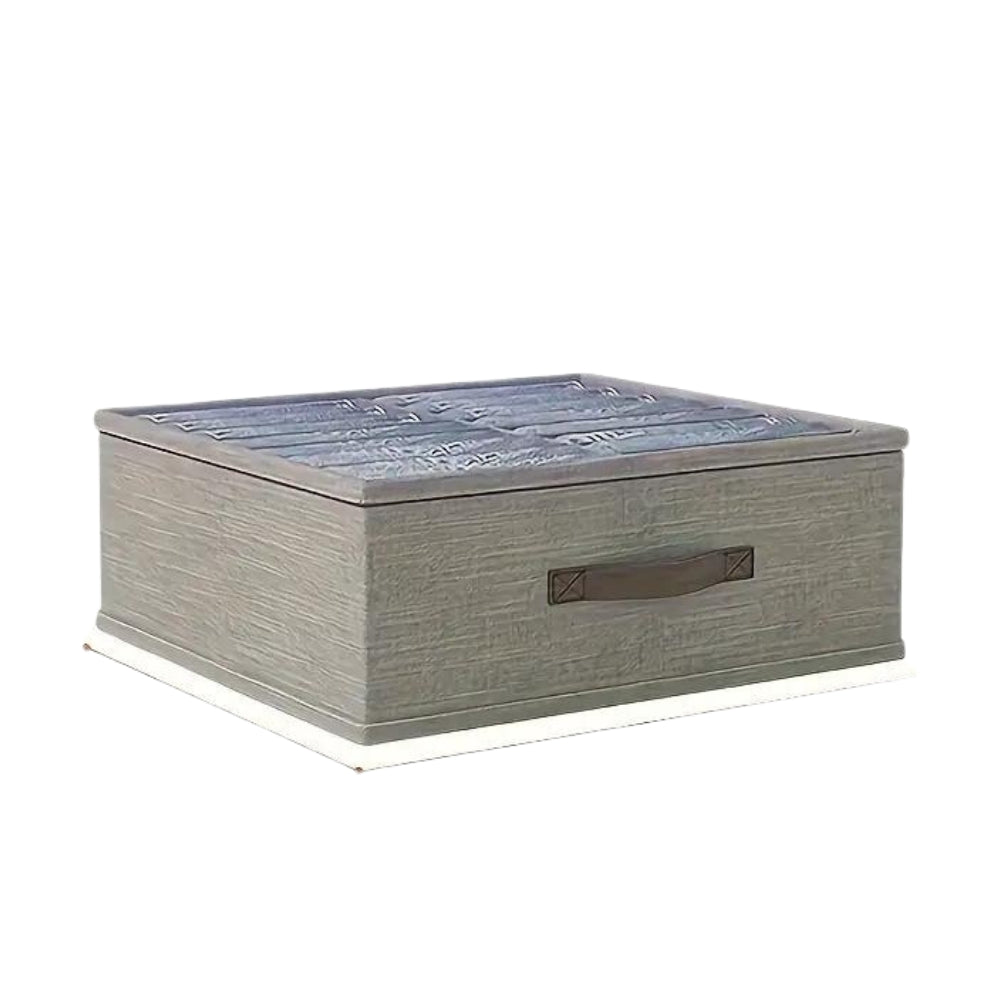 Gray Linen Storage Organizer with 16 Compartments