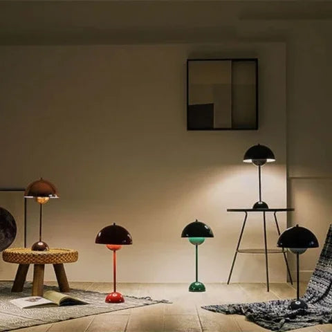 Mushroom Table Lamp - Cordless Modern LED Design