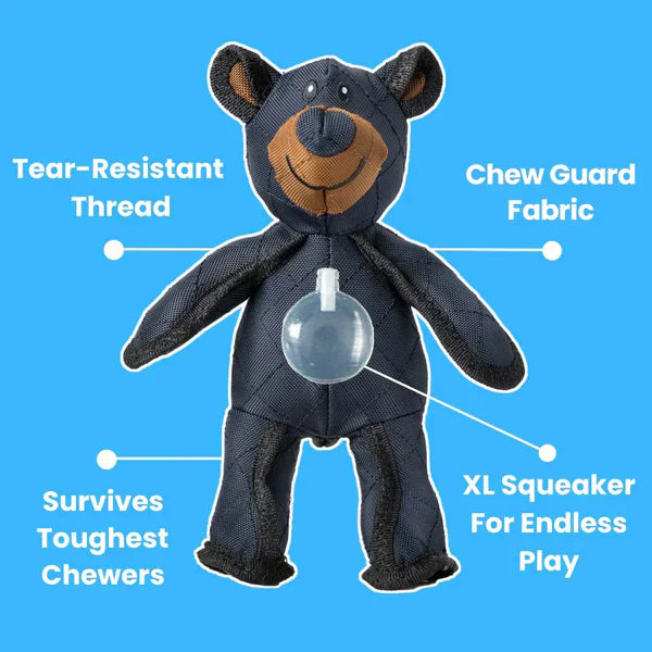 Indestructible Interactive Bear Dog Toy for Heavy Chewers