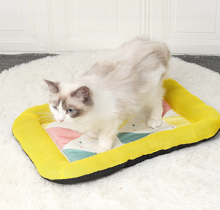 Silky Cooling Mat for Pets - Portable Gel-Infused Comfort