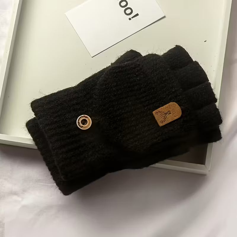 Fingerless Knit Winter Gloves for Warmth and Flexibility