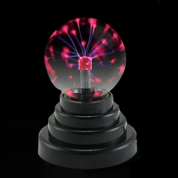 Electrostatic Ion Ball LED Table Lamp - Black Ambient Light