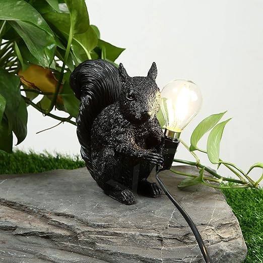 Squirrel LED Table Lamp with Warm Light and Cute Design